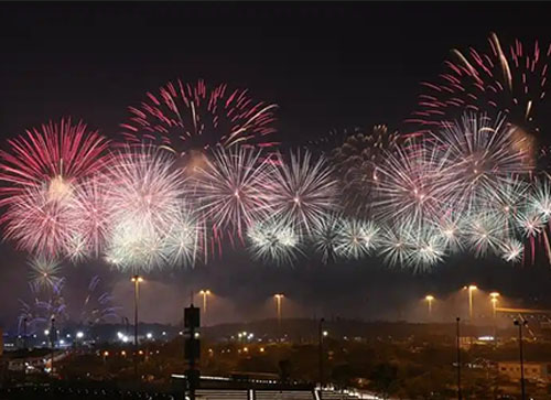 开远市焰火晚会